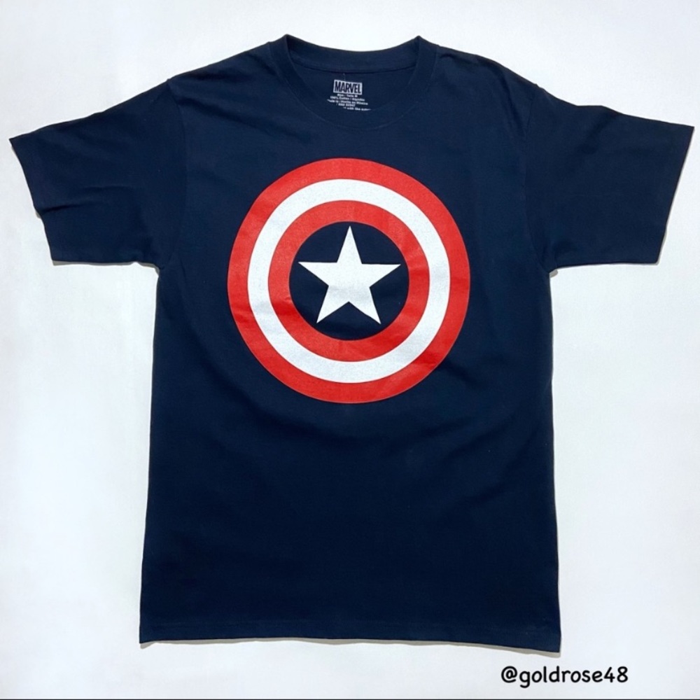 Marvel Captain America logo short sleeve tee